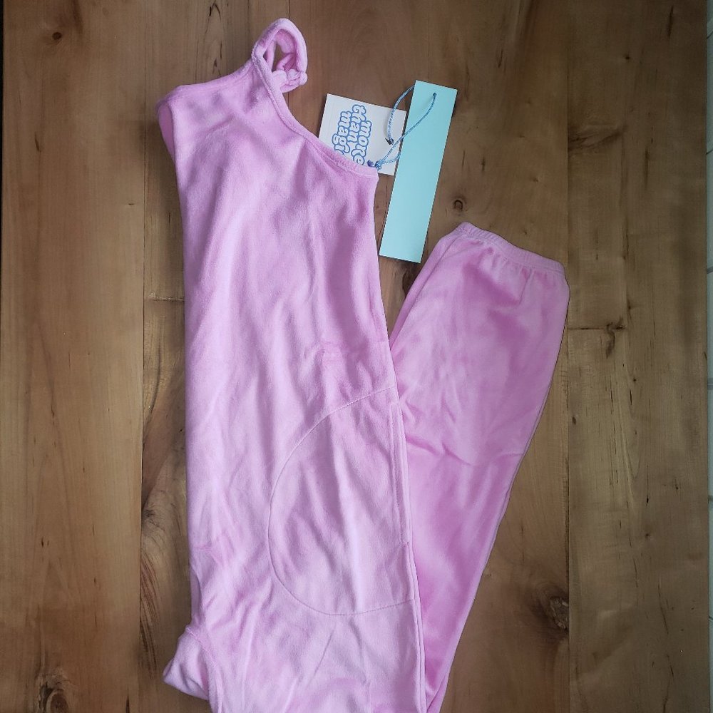 Girls Magenta Pink Pajama Romper